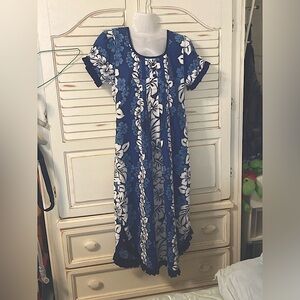 Muumuu Hawaiian Print Midi Dress XS used